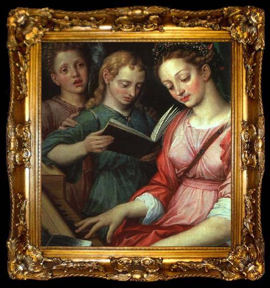 framed  COXCIE, Michiel van Saint Cecilia, ta009-2